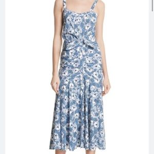 Veronica Beard Marena ruche waist dress